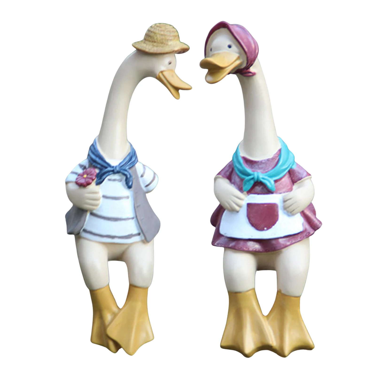 

Garden Statues Outdoor Clearance Resin Female Male Duck Garden Figurines 2pcs Ducks Garden Statues Decor Cute Resin Duck