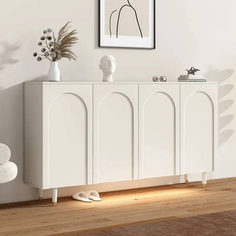 

Minimalist Storag Contain Shoe Cabinets White Collapsible Storage Wooden Shoe Rack Modern Display Meuble Entryway Furnitures