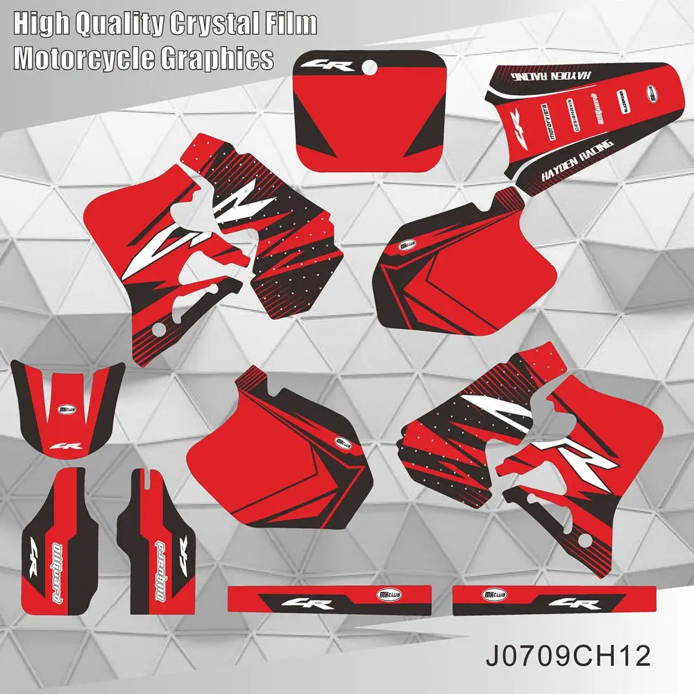 Для HONDA CR250 CR 250 1995 1996 CR125 125 1997 графические наклейки для мотоцикла фон