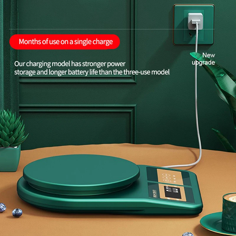 Кухонные весы с точностью до 3 кг/10 кг цифровой светодиодный экран из белой