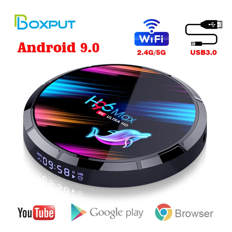 

ТВ-приставка H96 MAX X3 на Android 9,0, 1000 ГБ, 2,4 м