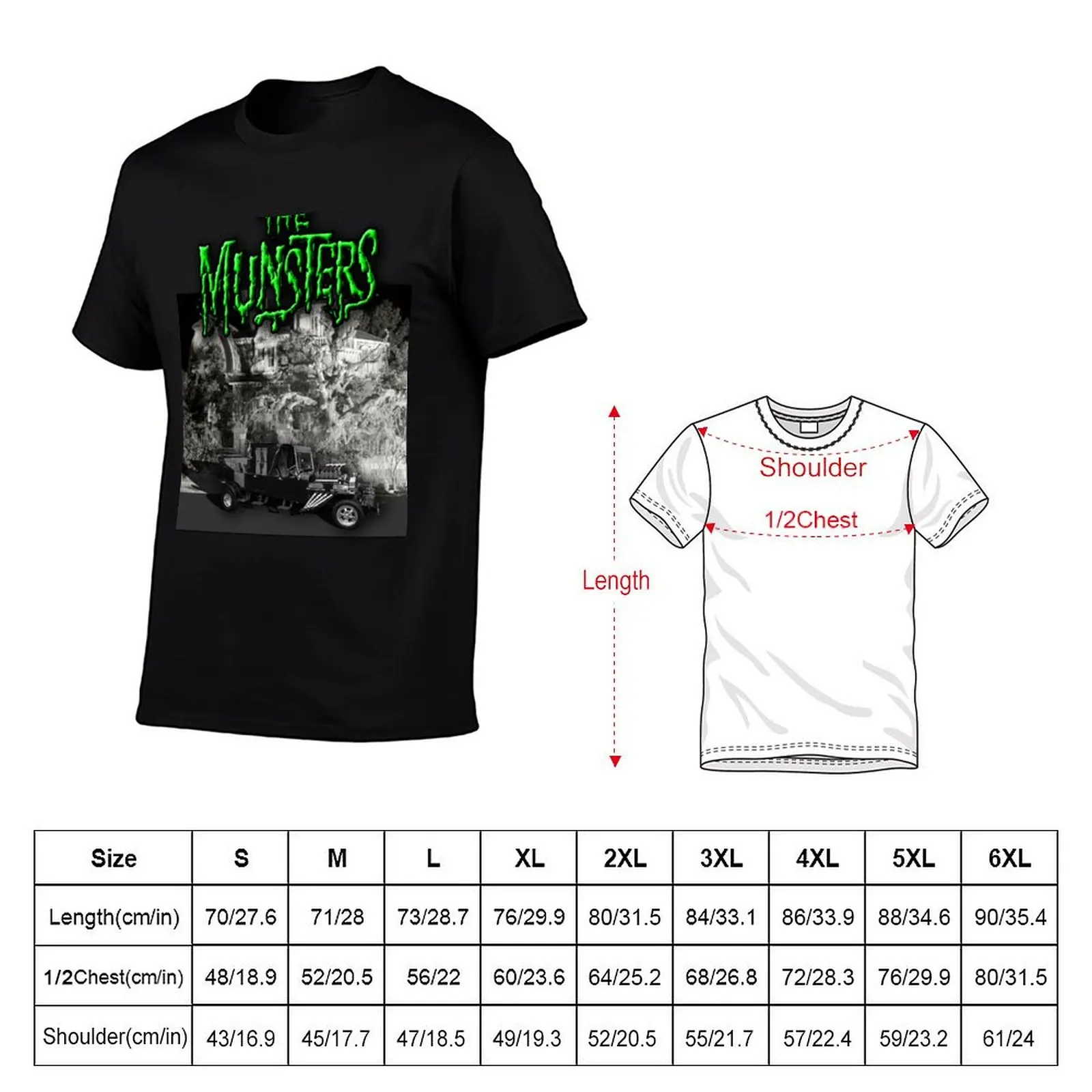 Футболка Munsters, мужская дизайнерская мужская футболка, высококачественные роскошные брендовые футболки для мужчин, винтажная футболка с графикой (art.: 3920d35a652dd) - 3920d35a652dd