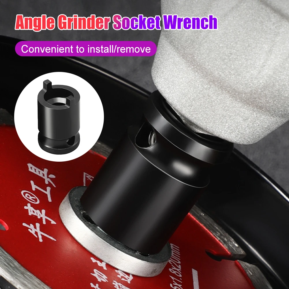 

Angle Grinder Socket Wrench Pressure Plate Lock Nut Removal Sleeve Universal 1/2" Wrench for Manual Electric Ratchet Wrench