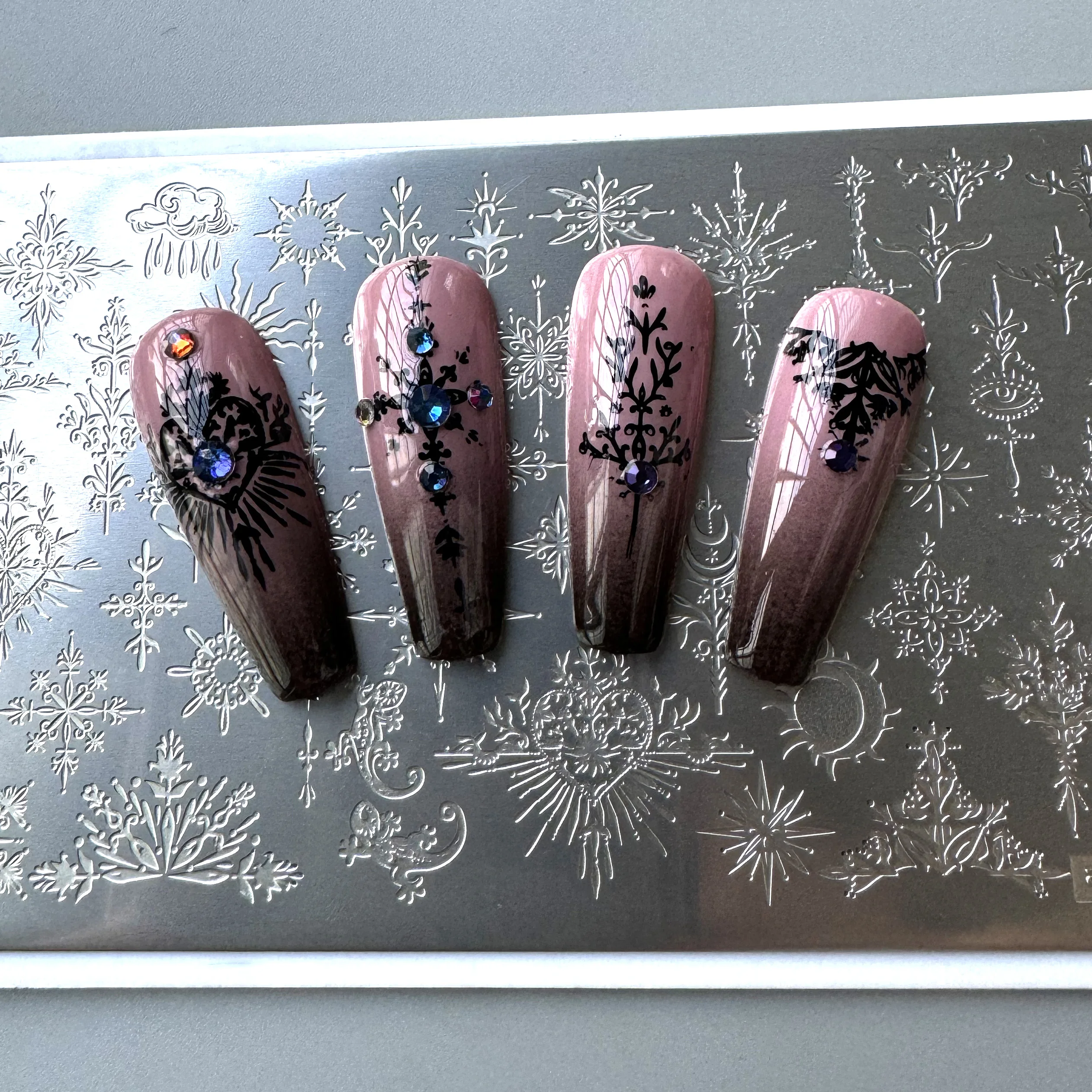 Фото XMQ NAIL ART СТЕМПИРУЮЩИЕ ПЛАТКИ ЦВЕТОВЫЕ ЛИНКИ ТЕМПЕРАТУИ ИЗМЕНЯТЕЛЕЙ №2