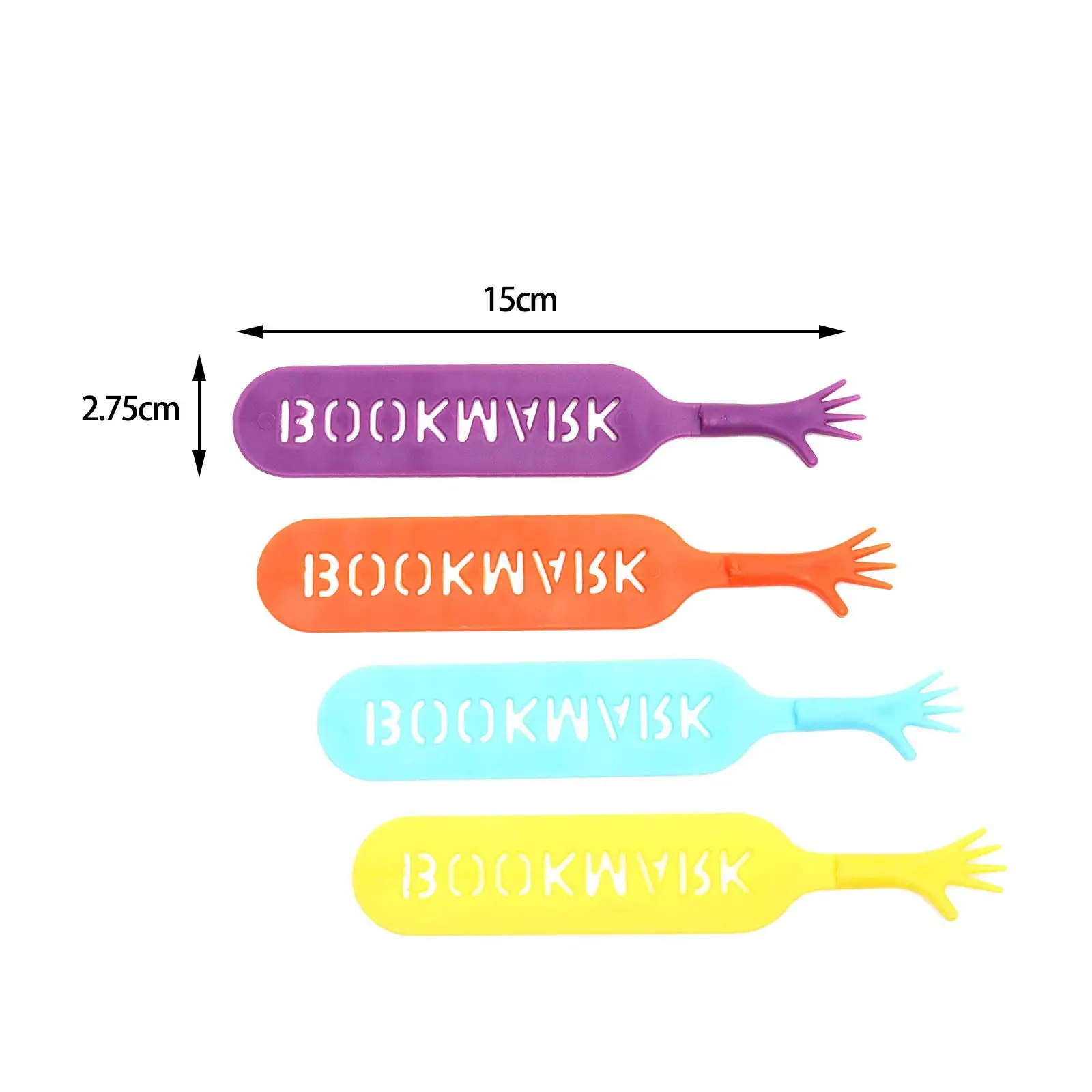 

4x Novelty Bookmark Book Buckle DIY Craft Accessories Notebook Book Marker Desk Accessories Gift for Teens Holiday Gifts