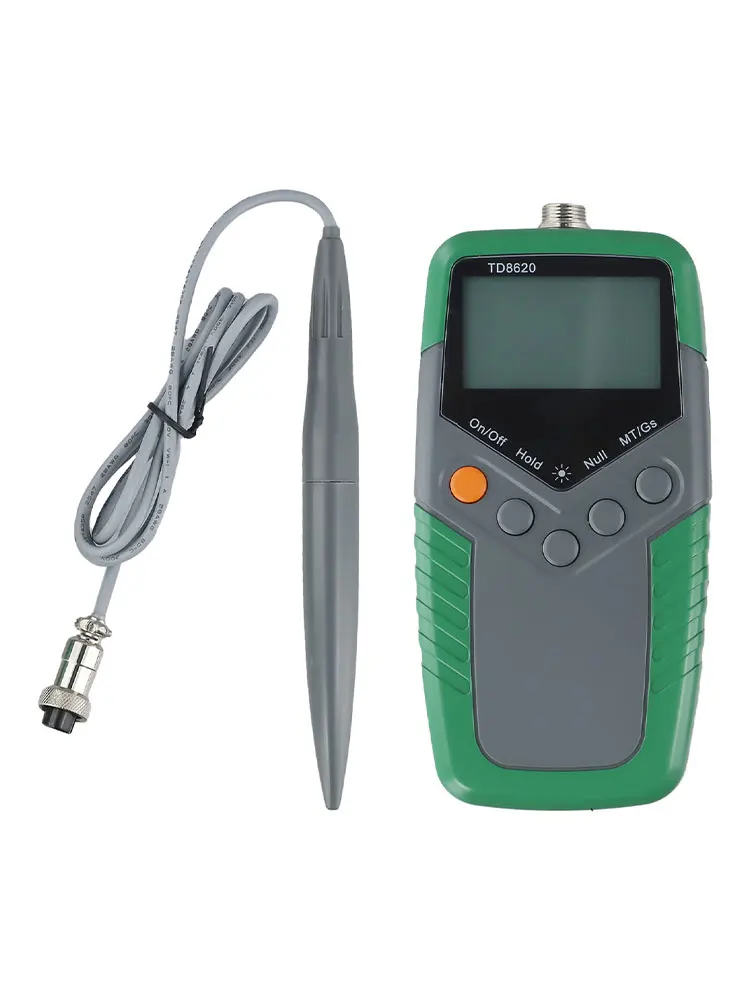 Фото Ручной цифровой гаусс-метр TD8620 Гауссметр-тестер с продольным датчиком Холла для измерения магнитного поля №2