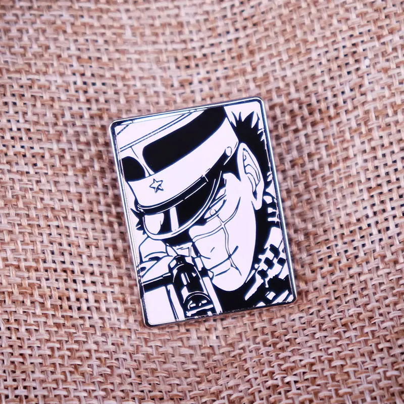 Эмалированная булавка с золотым кампой саичи сугимото Аниме Манга брошь