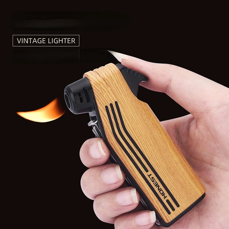

Honest Multifunctional Dedicated Pipe Oblique Fire Retro Open Flame Lighter Inflatable Cigarette Knife Pressure Bar Scraper