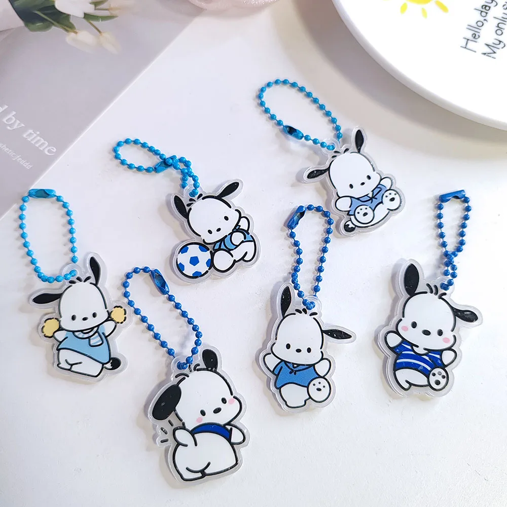 6 шт. горячая милая футбольная сумка для собаки брелок ключей автомобильный кулон