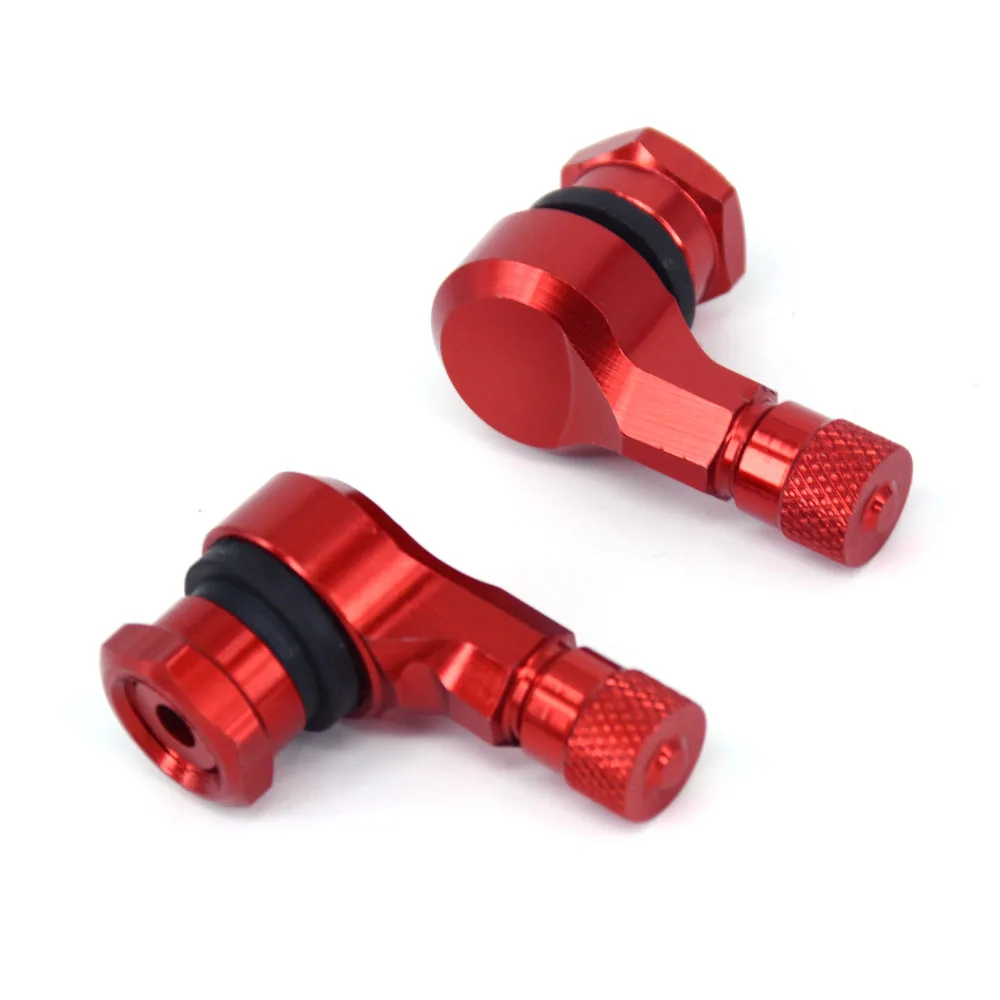 

For HONDA CRF XR 70 110 CR125R CR250R CRF250R CRF450R CRF250RX Motorcycle CNC 10mm 90 Degree Wheels Tire Tyre Valve Stems Caps