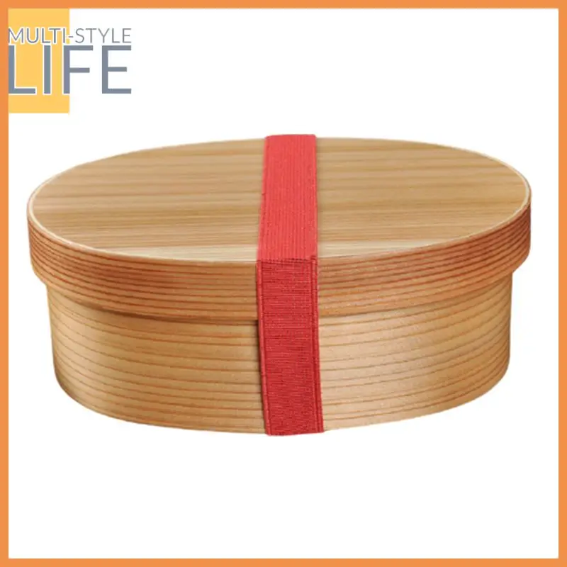 

Solid wood environmentally friendly Japanese food lunch box Wooden lunch box picnic Japanese lunch box School children lunch box