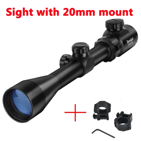 Bestsight 3-9x40 EG прицел для винтовки, охотничий прицел, красный и зеленый цвет, сетка, тактический оптический прицел, зеркальная винтовка