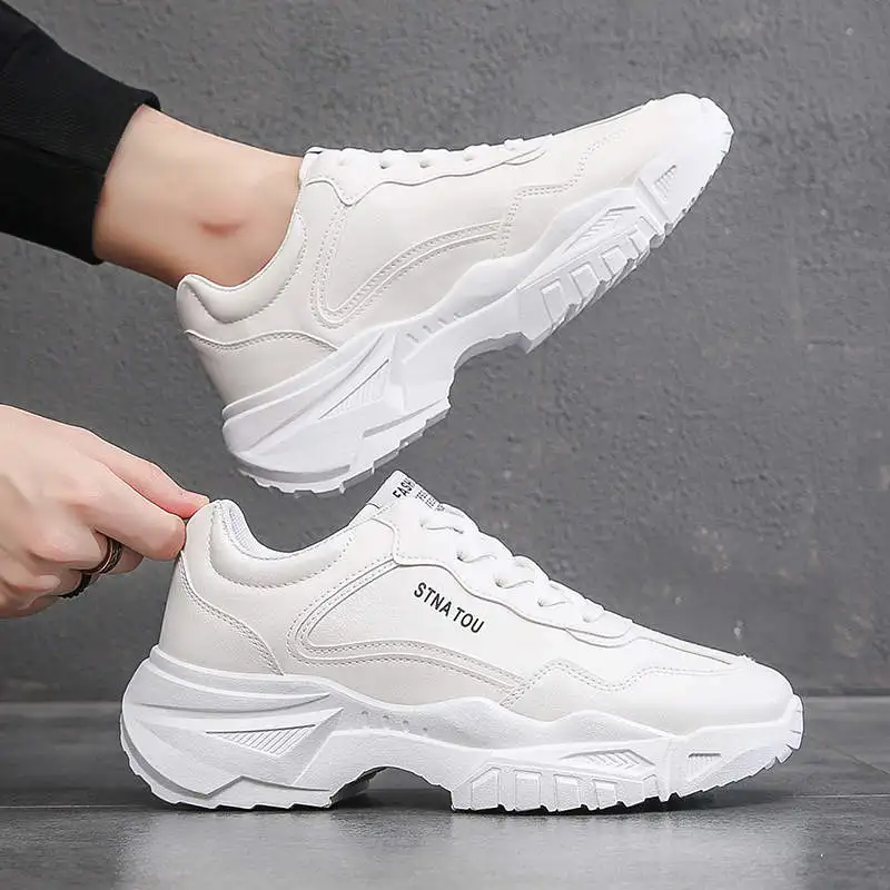 

Кроссовки Soulier мужские спортивные, без шнуровки, спортивная обувь для бега, тенниса на толстой подошве, с воздушной подушкой
