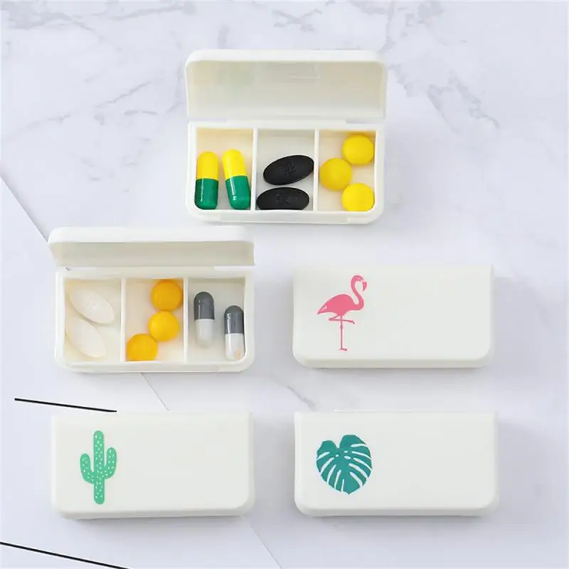 

New Drug Capsule Packaging Box Travel Portable Small Medicine Box Compartment Small Pill Box Loading Storage Box