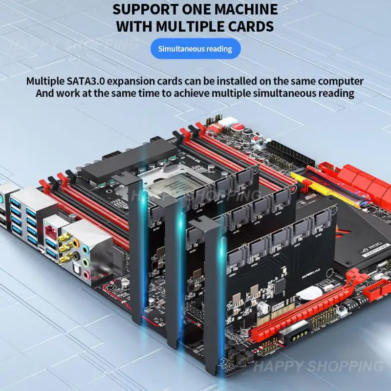 

Адаптер Pcie Sata Pci-e 6 Гбит/с, стабильный, подключи и работай быстрее, универсальный для Windows 7/8/10/vista Pci-e Sata, черный удобный адаптер