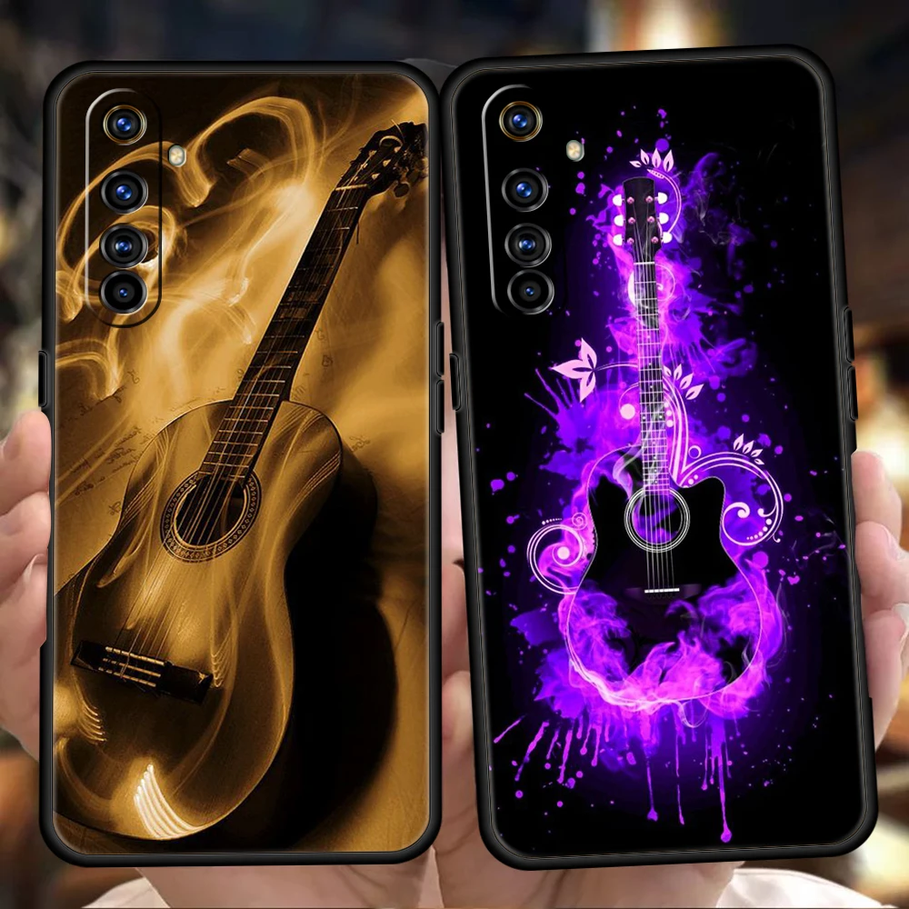 Чехол для гитары искусство Oppo A17 A12 A57 A74 A16 Find X5 X6 A52 A53 A54 A15 Reno 6 Z 7 Pro A9 2020