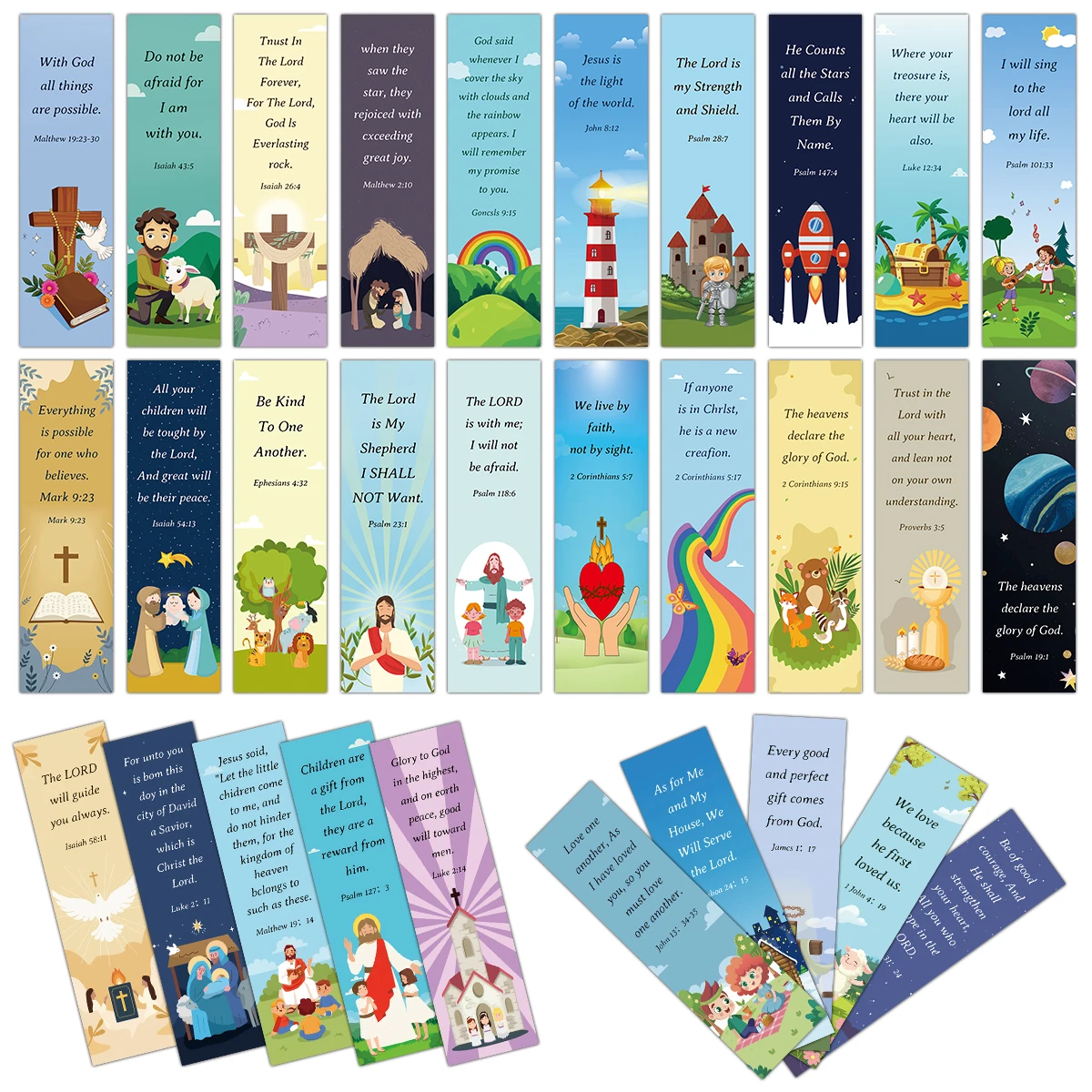 

30 шт. закладки из библейских стихов с вдохновляющими писаниями, христианскими подарками, сувенирами для изучения Библии в не...