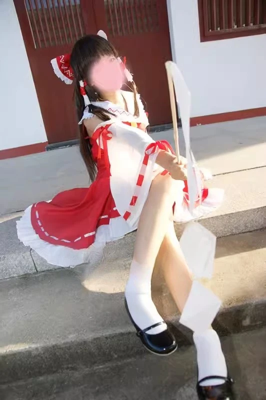 Фото Костюм для косплея Hakurei Reimu из аниме Touhou Project, женская форма в стиле микофуку, полный комплект одежды №2