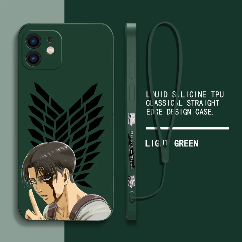 Japan Allen Attack On Titan Anime Phone Case For Samsung A53 A50 A52 A52S A51 A72 A71 A73 A81 A91 A32 A30 4G 5G with Hand Strap
