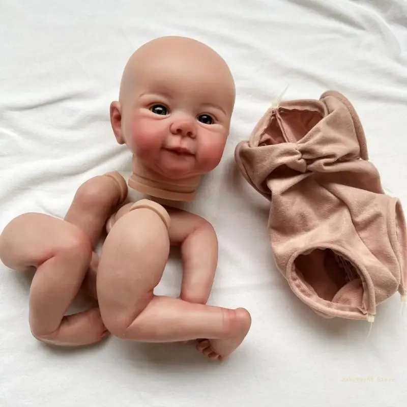 Y4UD DIY Реалистичная кукла реборн тканевое тело ребенка виниловая голова