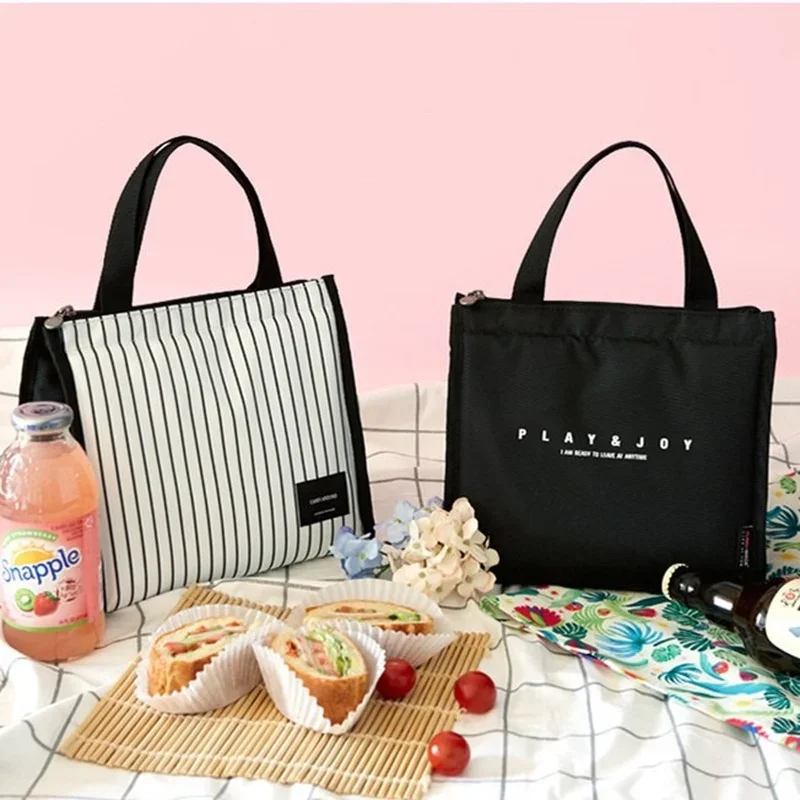 

Simplicity Lunch Bag Office Worker Bring Meals Thermal Pouch Child Picnic Beverage Snack Fruit Keep Fresh Handbags Lonchera