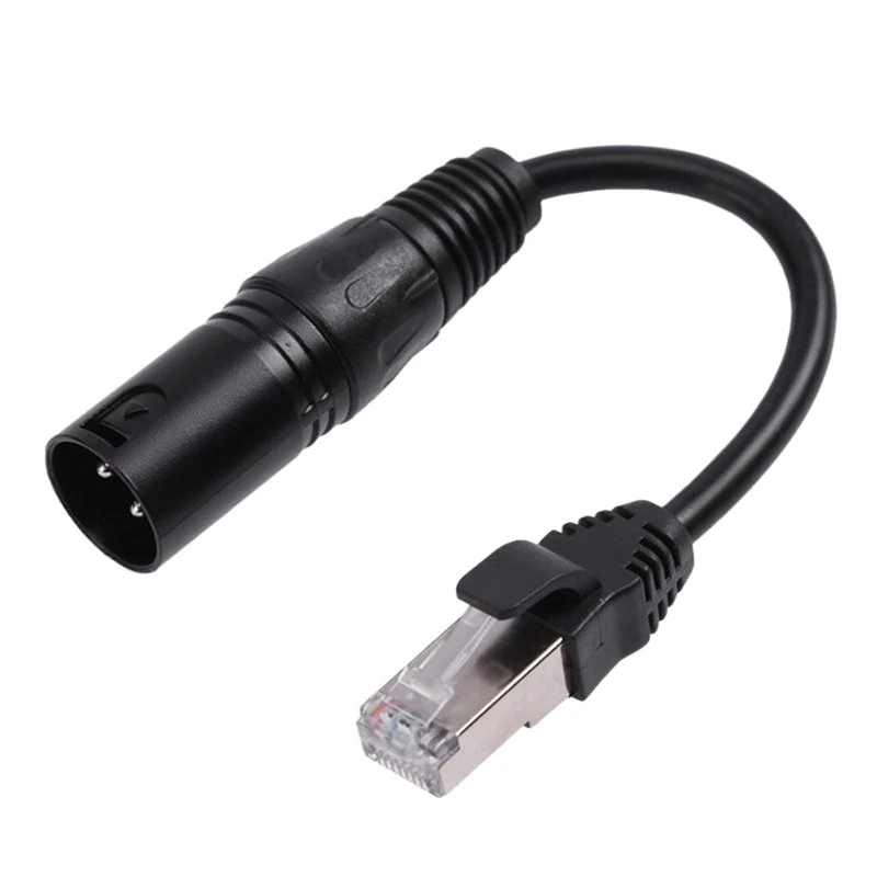 

XLR3 To RJ45 Network Cable Female Port XLR Head To Network Cable Extension To XLR Male LED Light Cable