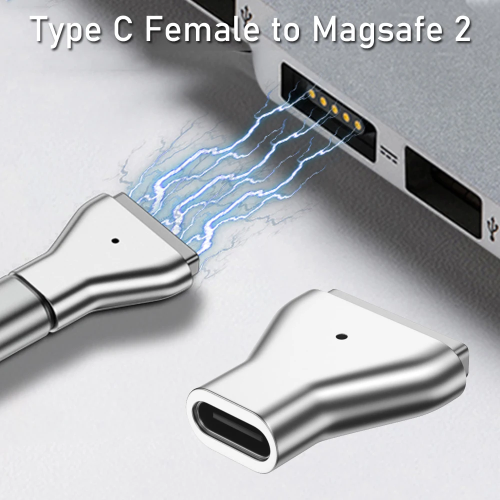 Новинка Магнитный адаптер USB C типа C/DC5521 с гнездом на Magsafe 1 2 разъем PD для быстрой