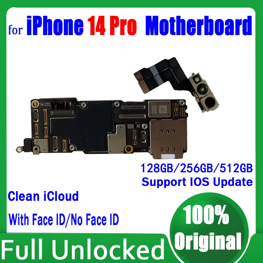 

Support Update For IPhone 14 Pro Motherboard Original Unlocked For IPhone 14Pro Mainboard Clean iCloud Plate 100% Good Tested