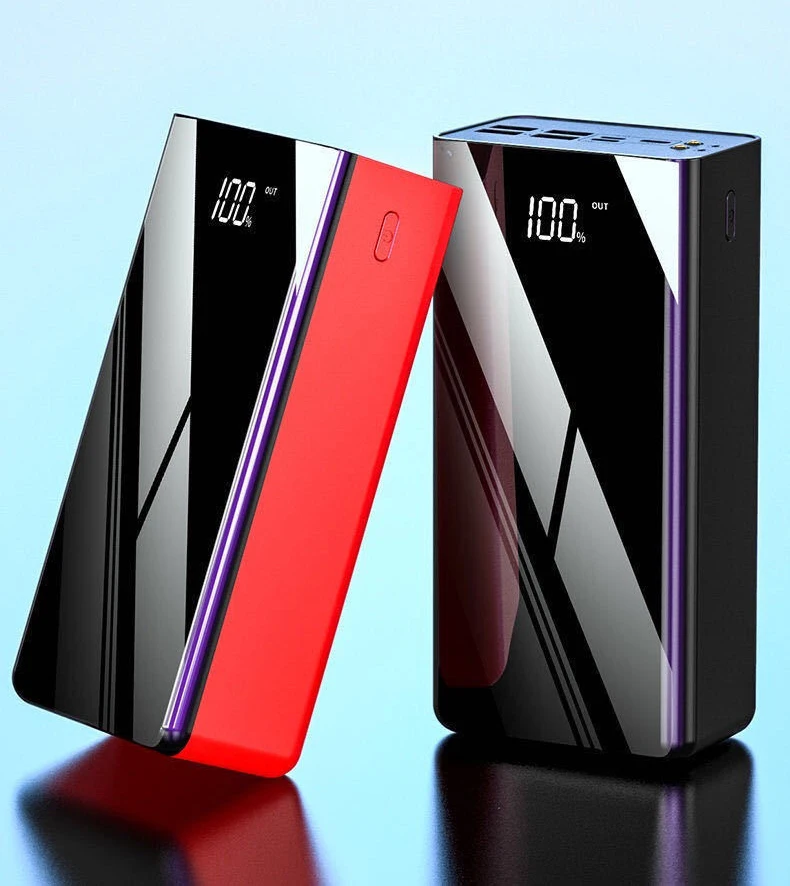 PowerBank большой емкости для Xiaomi iPhone Samsung LED Портативное зарядное устройство Внешний