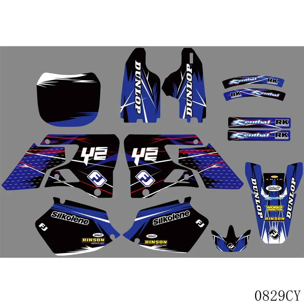 

Full Graphics Decals Stickers Motorcycle Background Custom For YAMAHA YZ125 YZ250 YZ 125 YZ 250 1996 1997 1998 1999 2000 2001