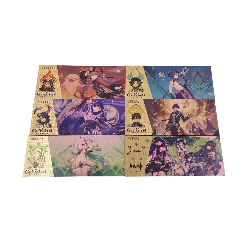 24k золотые деньги 6 стилей яркая Золотая банкнота мультяшная пластиковая карта