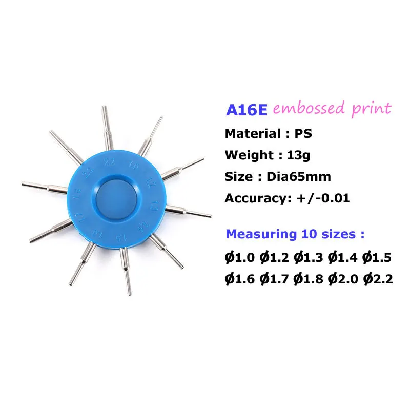

Многоцелевой штекер диаметра отверстия объектива, измерительный прибор, тестер, линейка A16