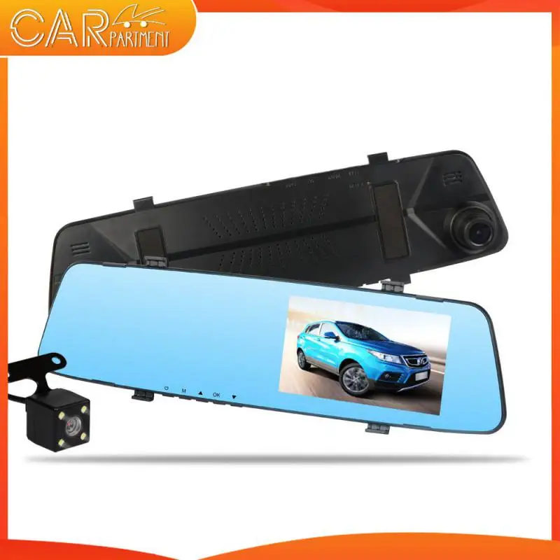 

4.5" Rearview Mirror Car Dvr Camera Hd 1080P Car Mirror Video Recorder With Rear View Camera Car Screen Mirror Dash Camera