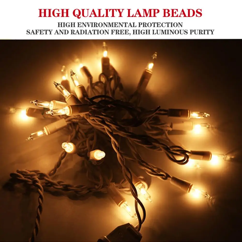 

Led Fairy Lights Bubble Wire String 7M 100LEDs Holiday Outdoor Lamp Garland For Christmas Tree Wedding Party Decoration