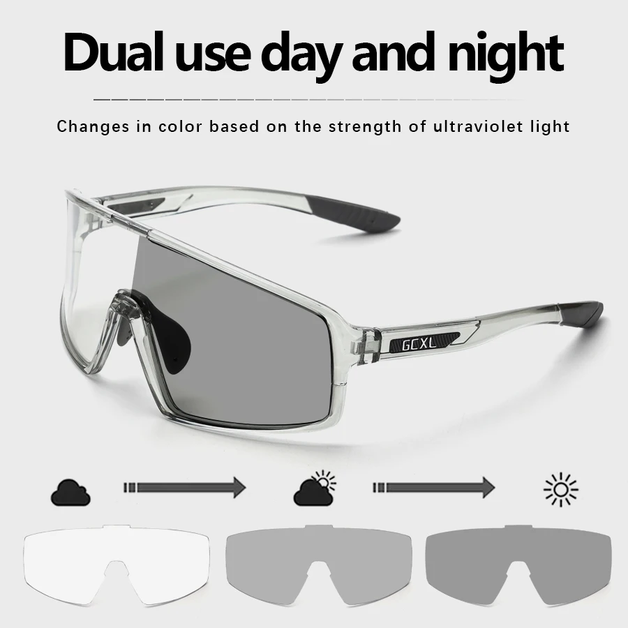 Очки солнцезащитные фотохромные для мужчин и женщин UV400 горных велосипедов езды