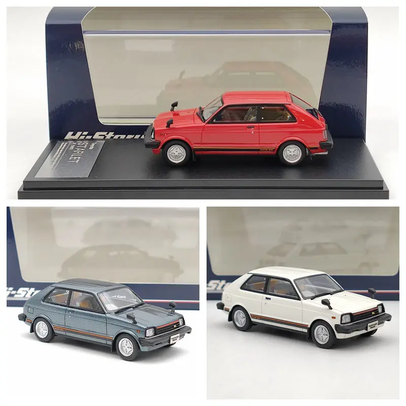 

Hi Story 1/43 Toyota Starlet Si 1982 имитация смолы статическая модель автомобиля коллекционный орнамент подарок