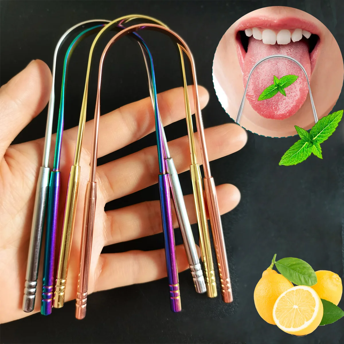 1 шт. скребок для языка из нержавеющей стали металлическая щетка чистки полости