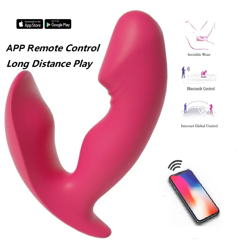 Секс-игрушки фаллоимитатор с Bluetooth вибратор-бабочка для женщин дистанционным