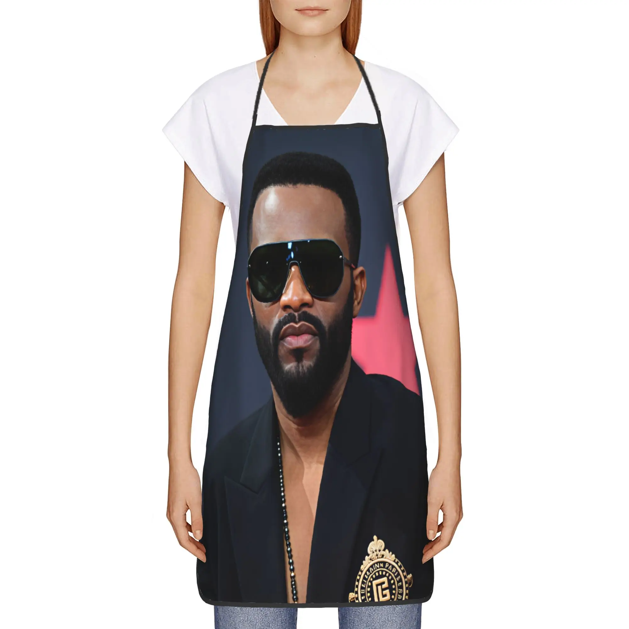 Фото Модные кухонные фартуки Fally ipupa без карманов для ресторанов, парикмахерских и кухонь №2
