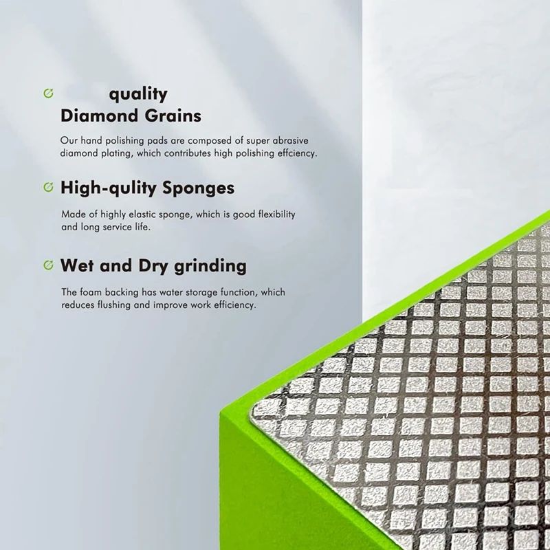 4 шт. алмазные шлифовальные колодки для керамической плитки стекла зерна 60 100 200 400