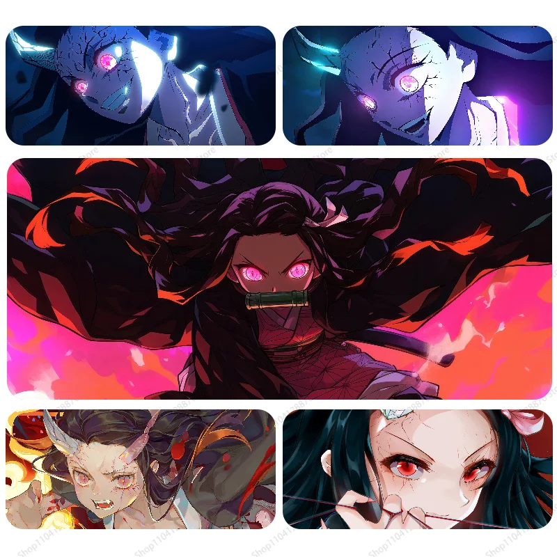 Аниме Charater Nezuko коврик для мыши игровой геймер аксессуары ПК настольный