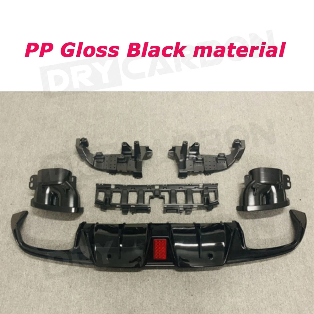 Задний бампер из полипропилена диффузор спойлер для Mercedes Benz C Class C205 C63 AMG Coupe