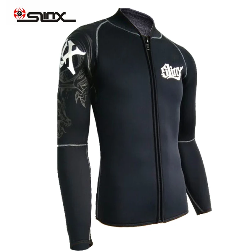 

Men's Jacket Wetsuit 5mm Neoprene Long Sleeve Wetsuit Top Superlite Sizes s to xxxl Swimsuit Dry Suit