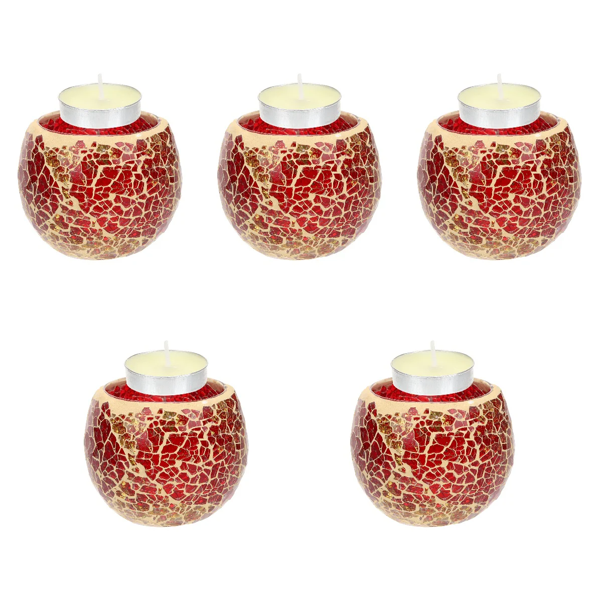 

5x Stained Holder Holders Holder Decorations For Table Tall Holder