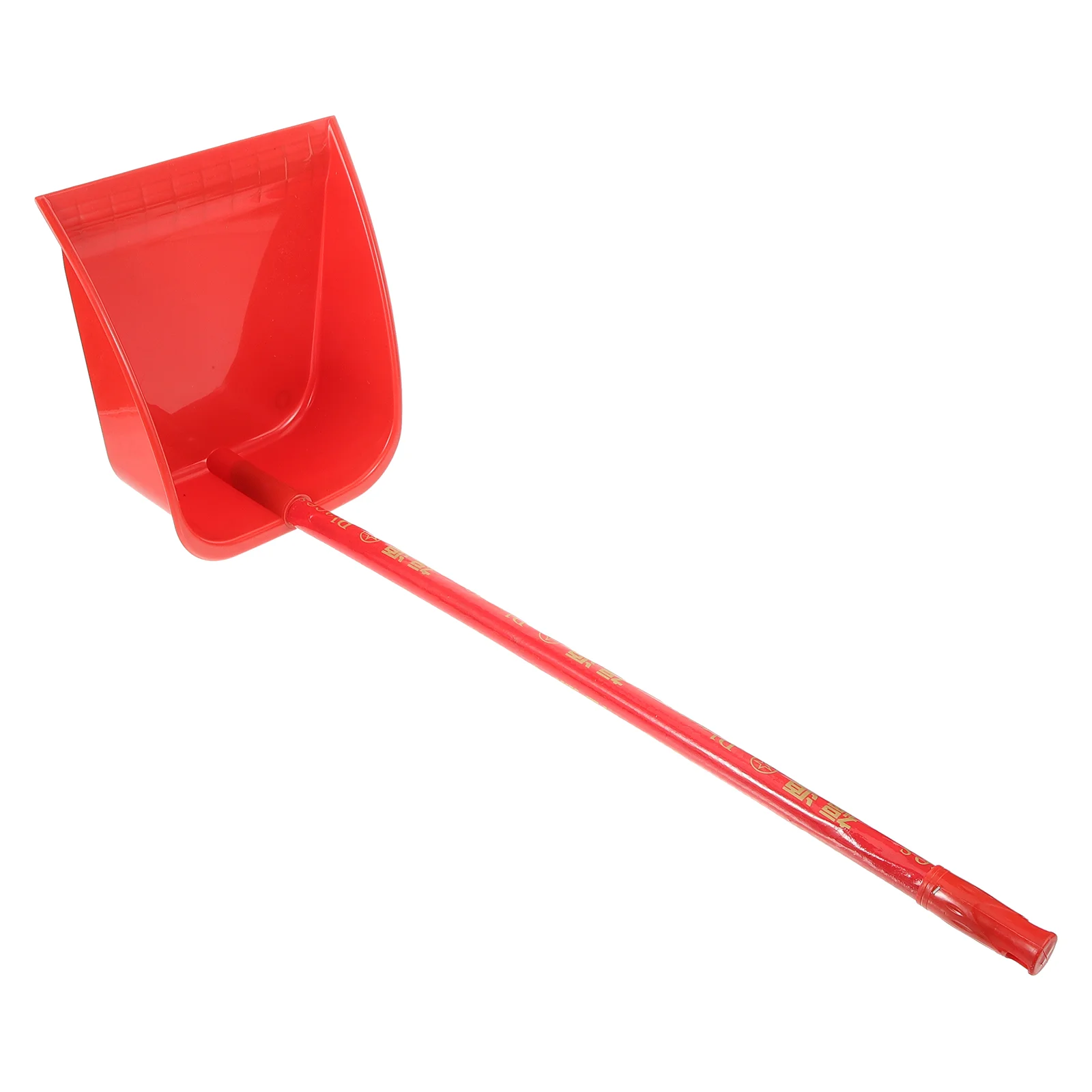 

Household Cleaning Stand-up Dustpan Wooden Long Handle Plastic Garbage Pan