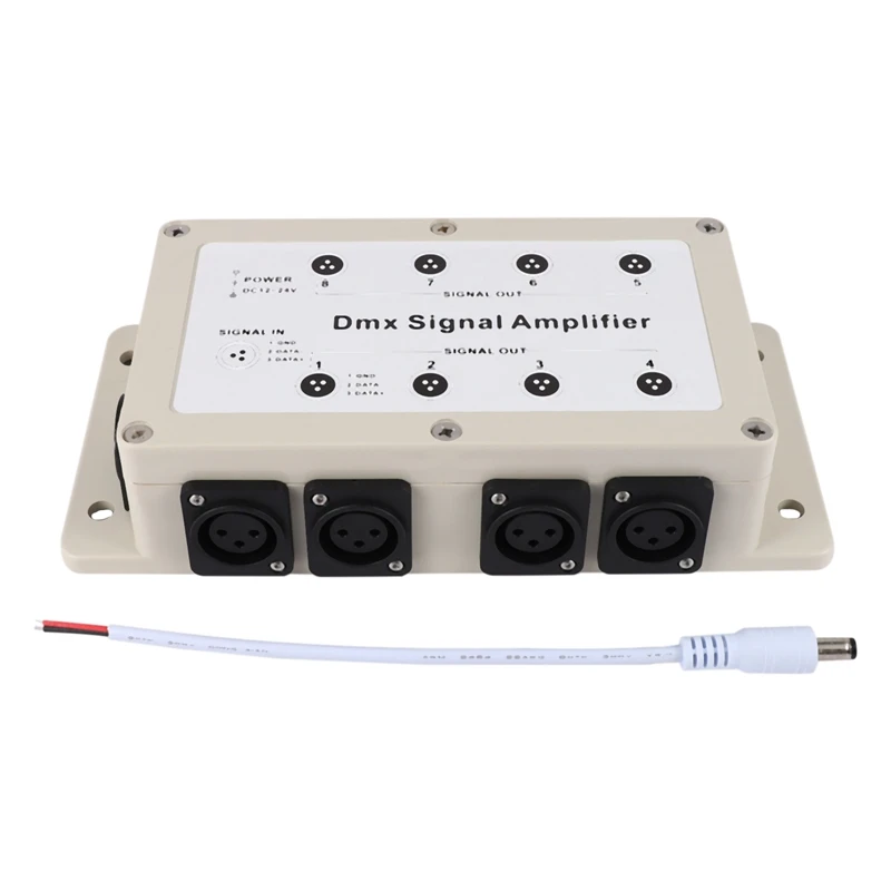 

Dc12-24V 8-канальный выход Dmx Dmx512 светодиодный контроллер разделитель усилителя сигнала дистрибьютор для домашнего оборудования