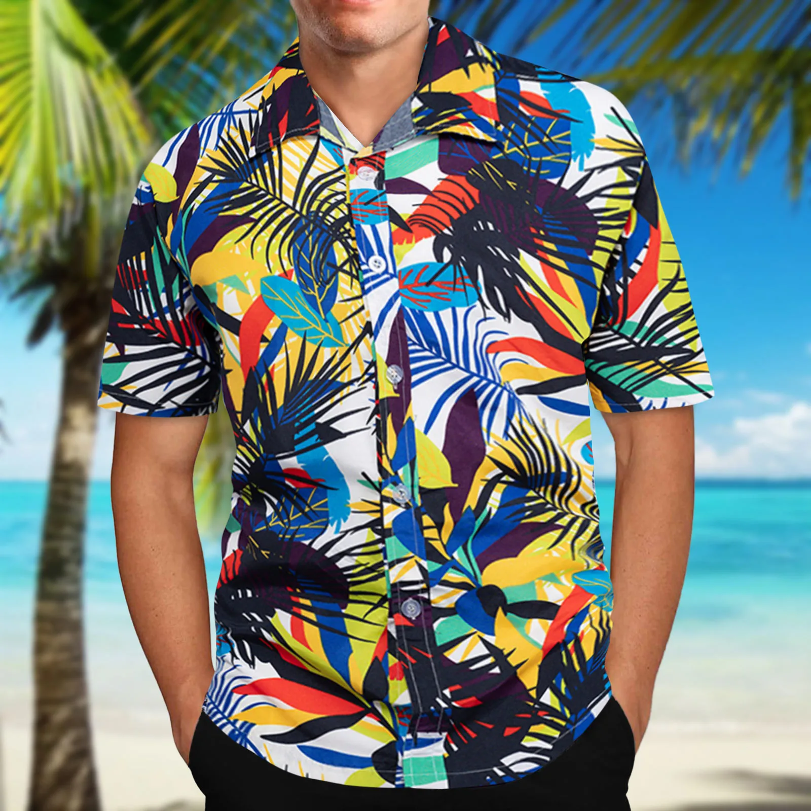 

2022 New Summer Mens Short Sleeve Beach Hawaiian Shirts Casual Floral Shirts Regular Plus Size 5xl Mens Clothing Fashion Blouse