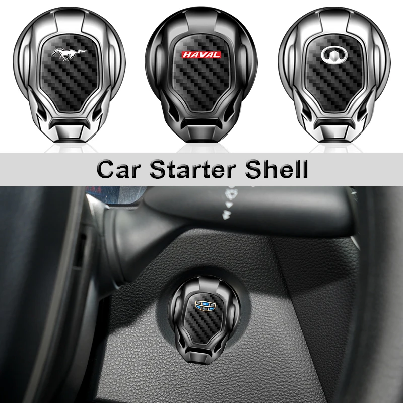 

Car Engine Start Button Replace Cover Stop Switch Decor for Great Wall Poer M4 Voleex C30 Pao Wingle 5 Haval H2 H3 Accessories