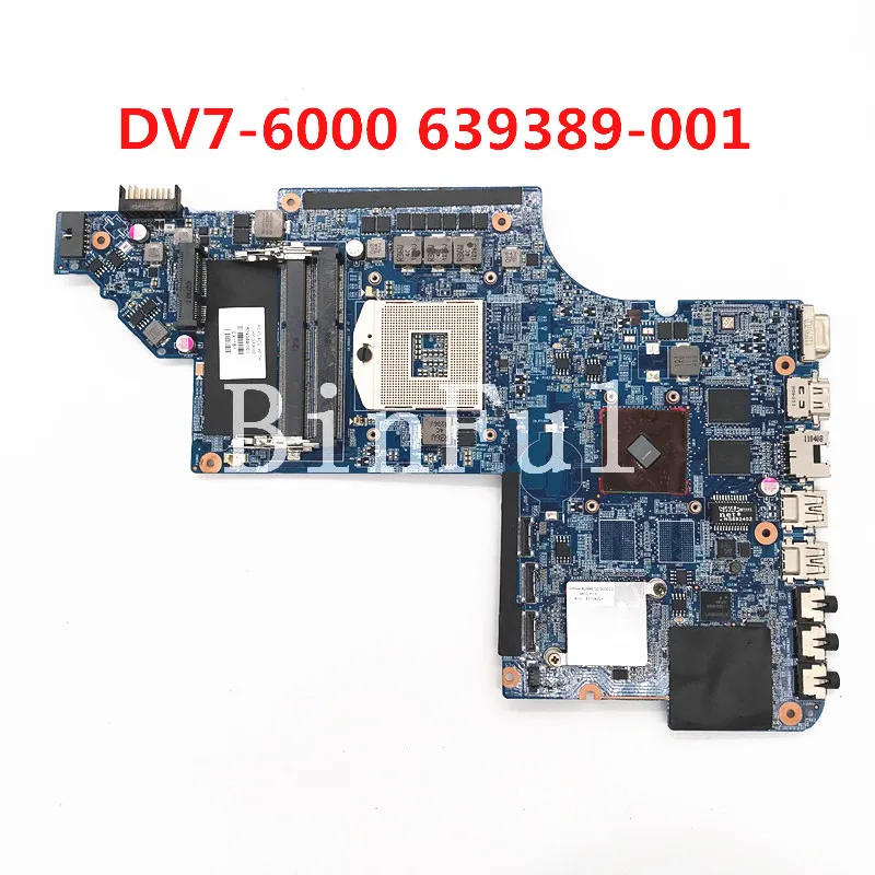 High Quality Mainboard For HP Pavilion DV7 DV7T DV7-6000 Laptop Motherboard 639389-001 639389-501 639389-601 HM65 100% Tested OK