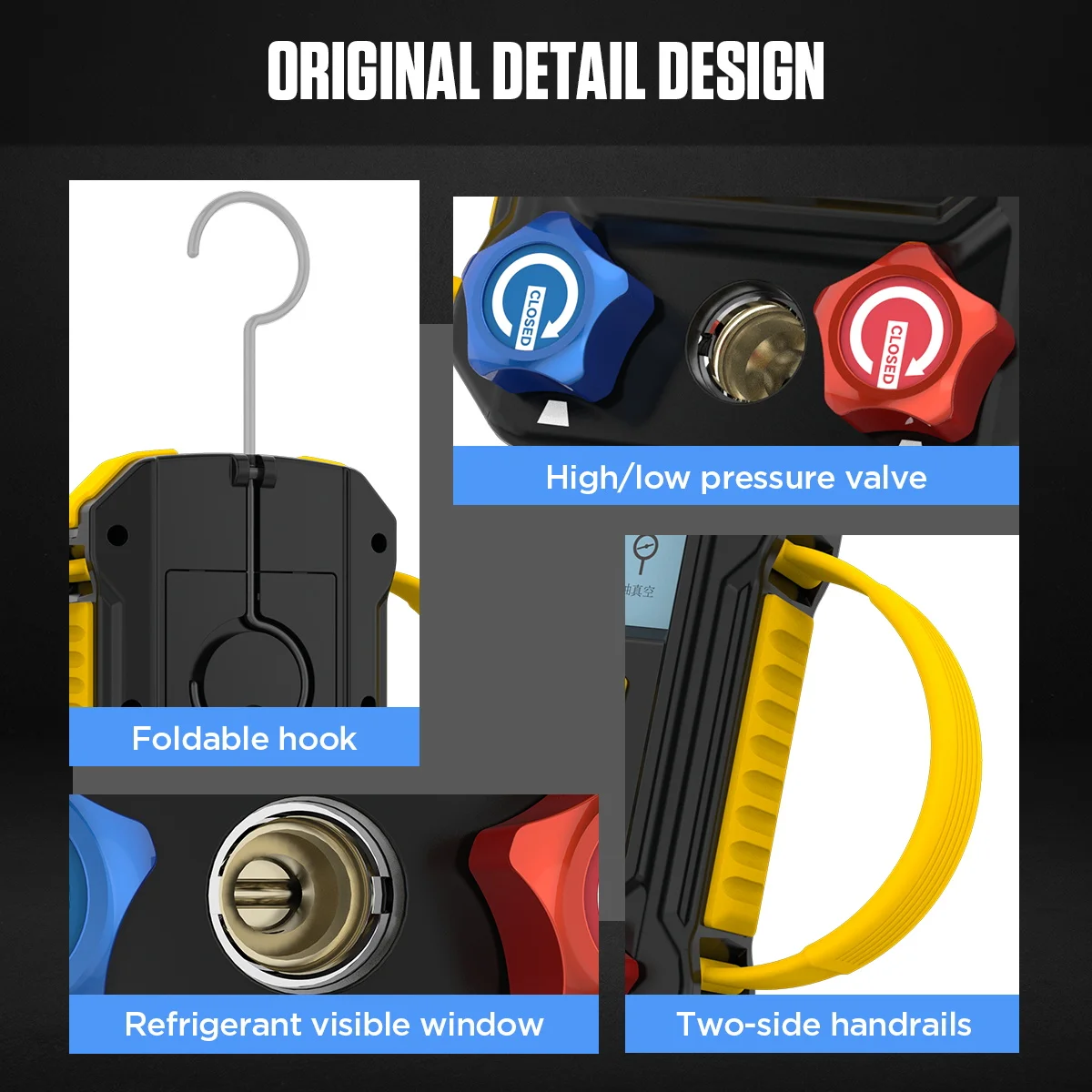 LM160 низкое давление r410 R1150 R123 R1233zd R1234yf R124 R125 R142b R161 цифровой коллектор холодильные